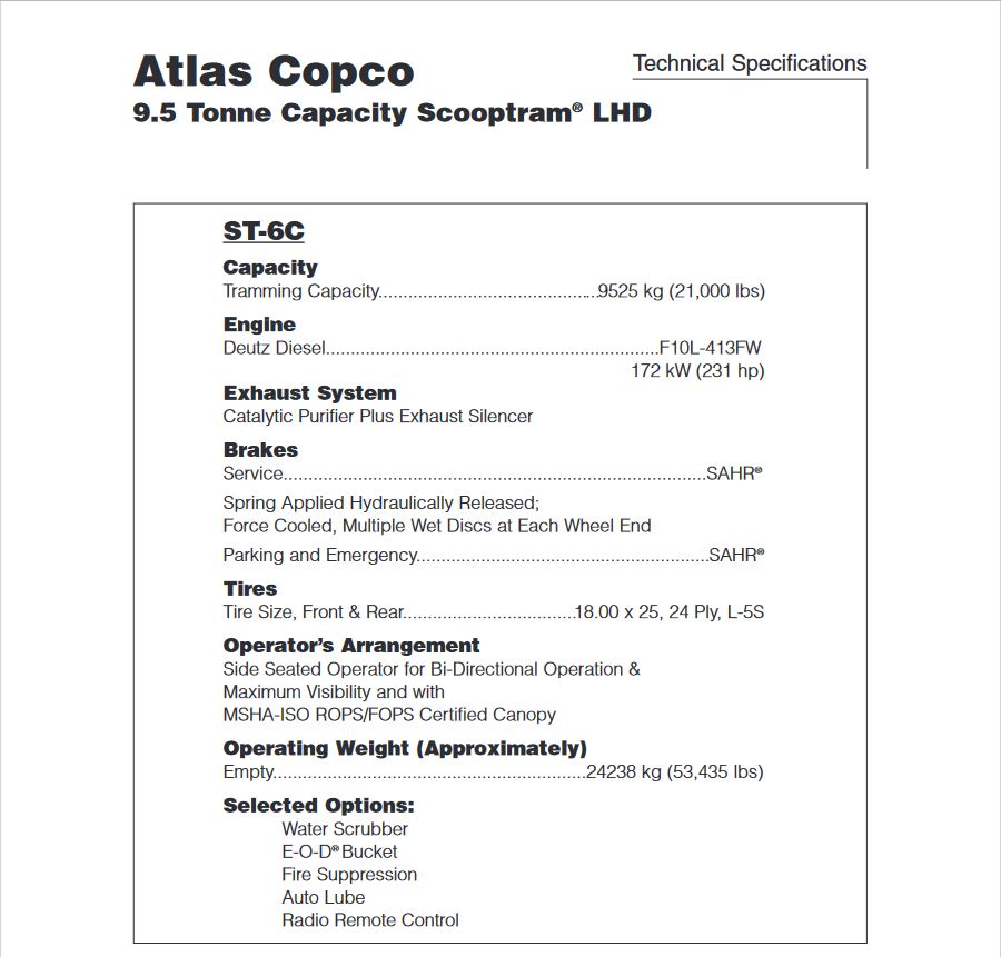 ATLAS COPCO ST6C